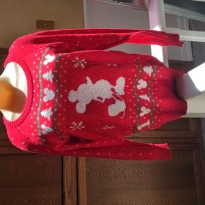 DISNEY Mickey Mouse Christmas Sweater-L